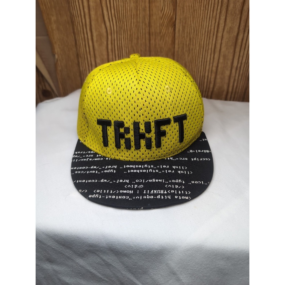TRUKFIT Lil Wayne Skate Culture Snapback Hat Cap Flat Bill Vintage Yellow